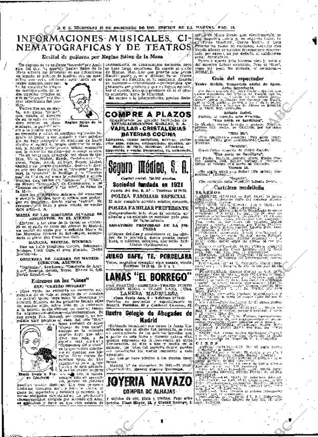 ABC MADRID 10-12-1947 página 15