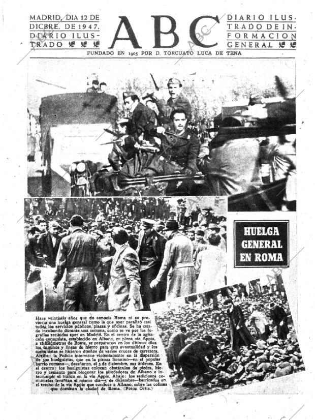 ABC MADRID 12-12-1947 página 1