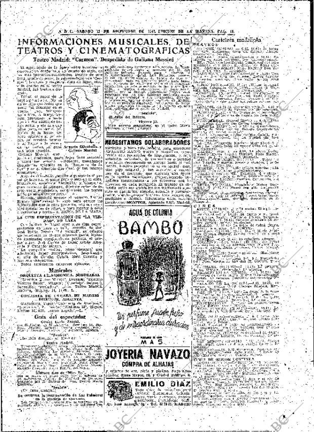 ABC MADRID 13-12-1947 página 16