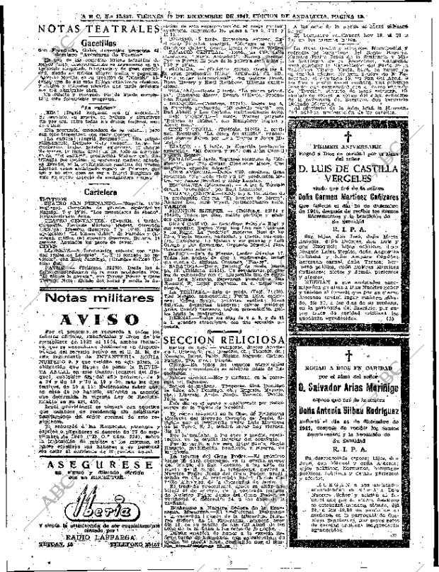 ABC SEVILLA 19-12-1947 página 12