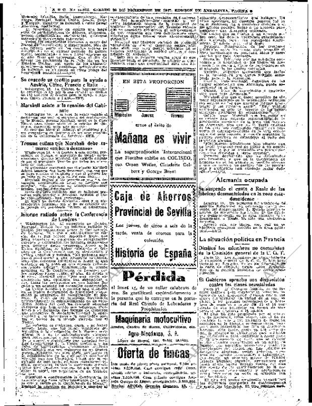 ABC SEVILLA 20-12-1947 página 6