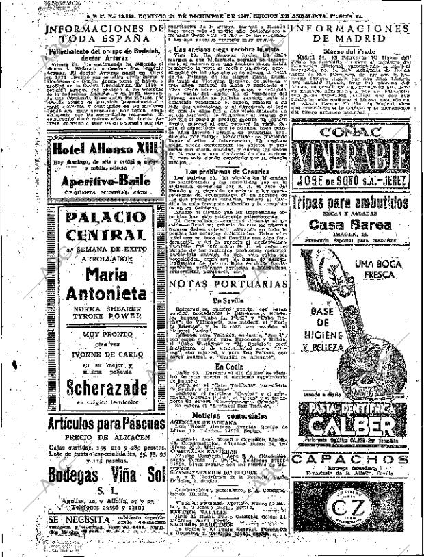 ABC SEVILLA 21-12-1947 página 12