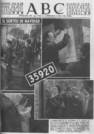 ABC MADRID 23-12-1947 página 1