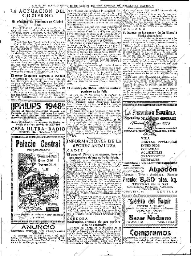 ABC SEVILLA 13-01-1948 página 6