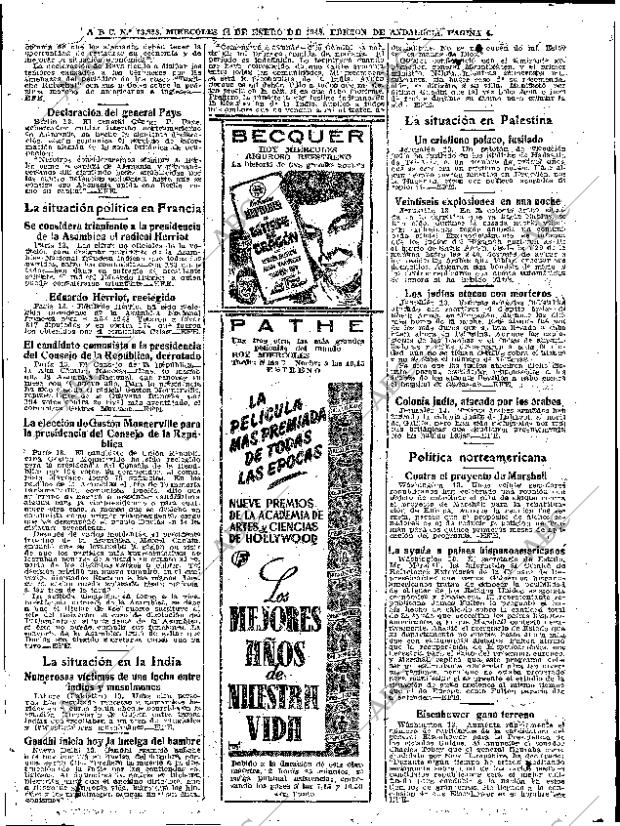 ABC SEVILLA 14-01-1948 página 4