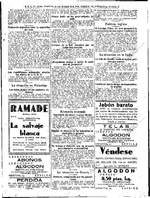 ABC SEVILLA 16-01-1948 página 4