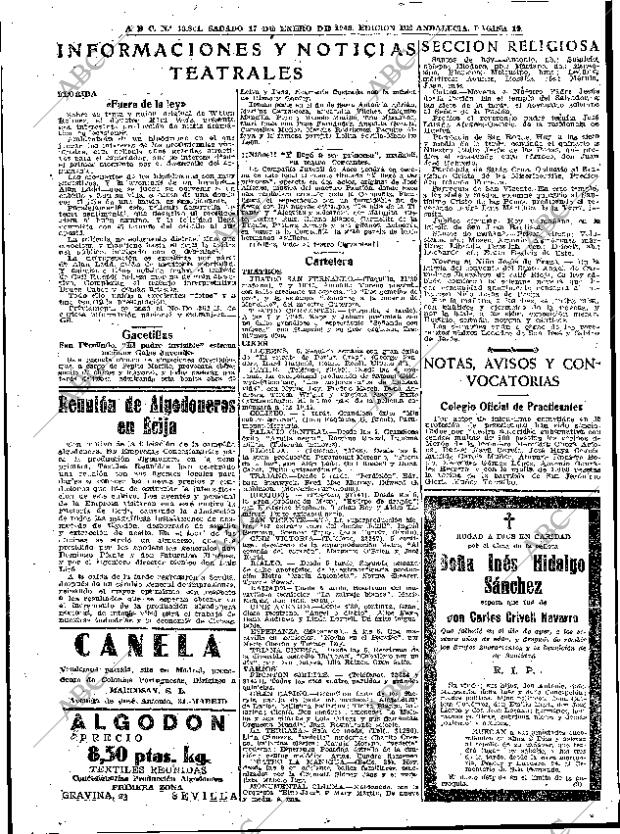 ABC SEVILLA 17-01-1948 página 12