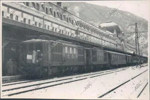 Llegada A la estación del primer tren francés que ha entrado en España desde...