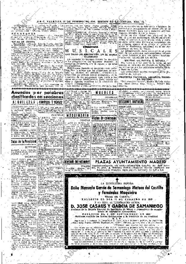 ABC MADRID 13-02-1948 página 18