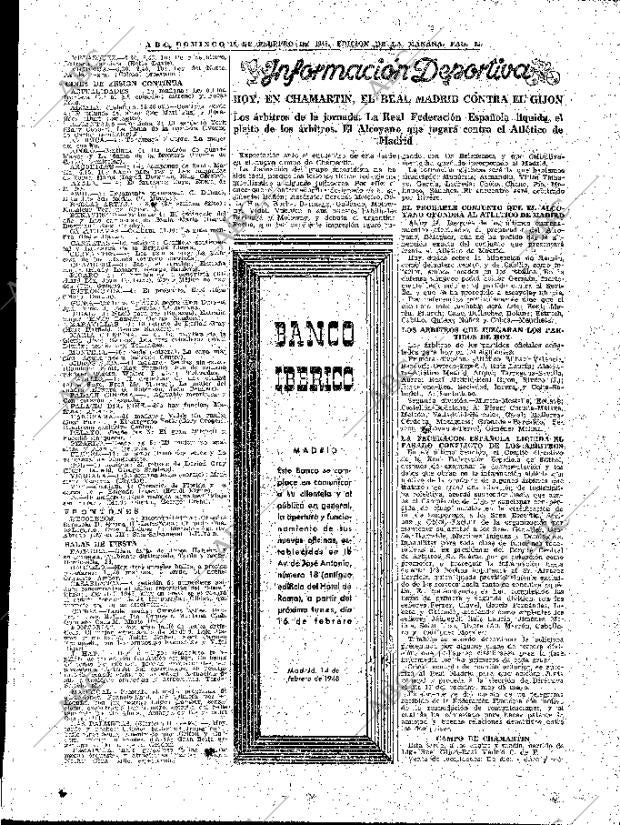 ABC MADRID 15-02-1948 página 25