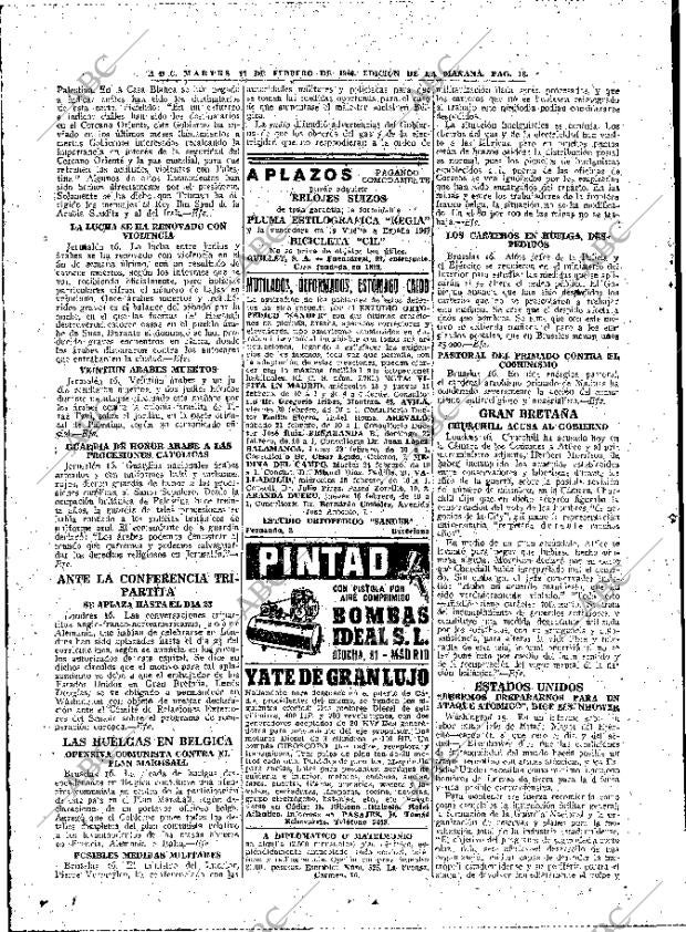 ABC MADRID 17-02-1948 página 16