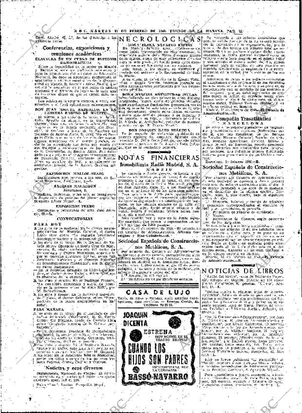 ABC MADRID 17-02-1948 página 22