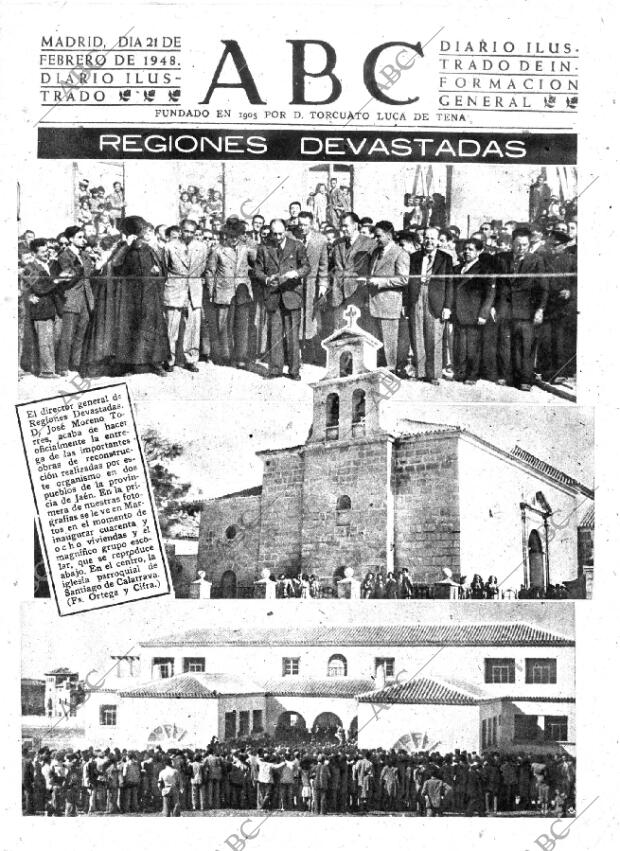 ABC MADRID 21-02-1948 página 1