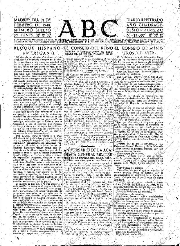 ABC MADRID 21-02-1948 página 7