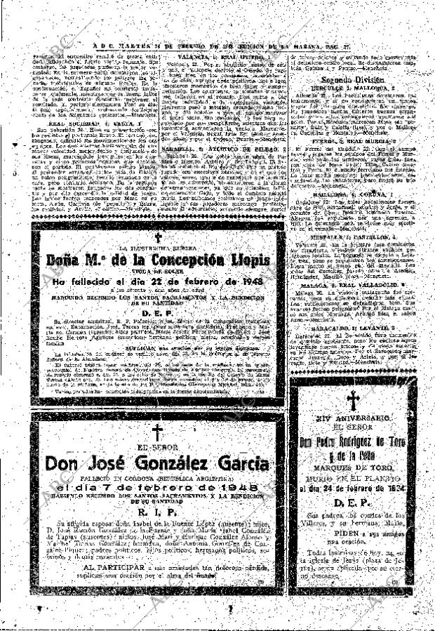 ABC MADRID 24-02-1948 página 27