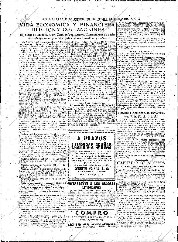 ABC MADRID 26-02-1948 página 14