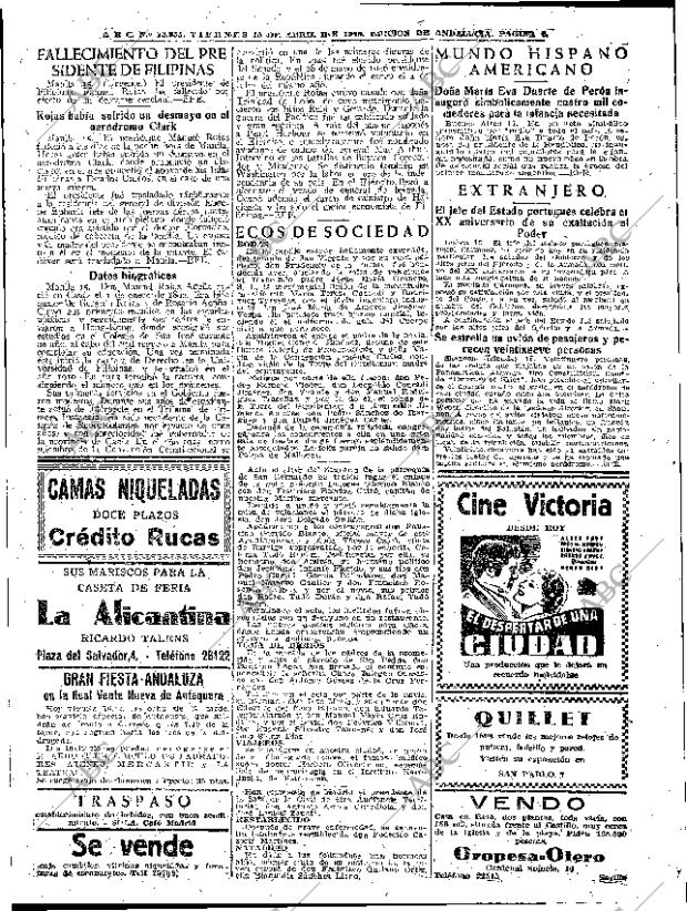 ABC SEVILLA 16-04-1948 página 6