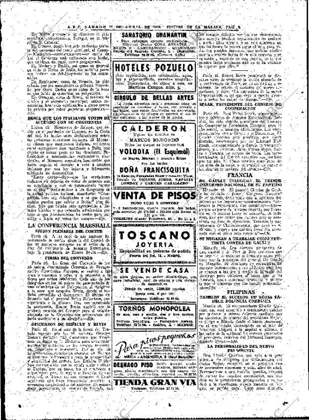 ABC MADRID 17-04-1948 página 8