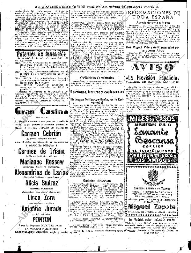 ABC SEVILLA 18-04-1948 página 16