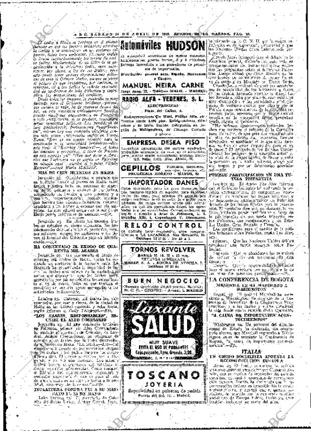 ABC MADRID 24-04-1948 página 10