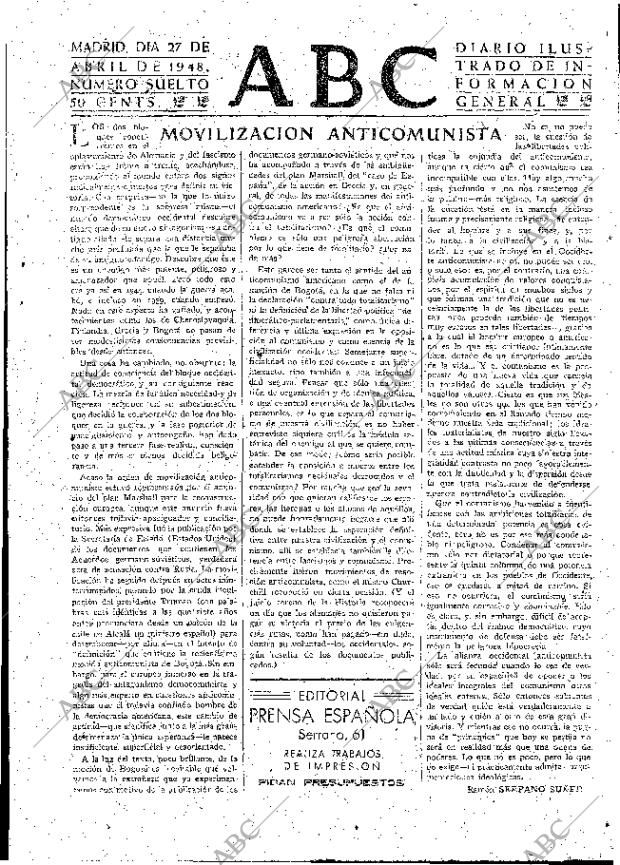 ABC MADRID 27-04-1948 página 3