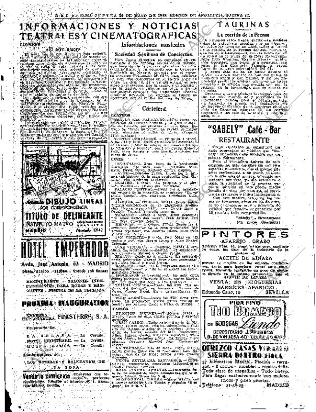 ABC SEVILLA 20-05-1948 página 11