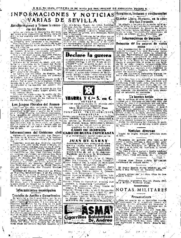 ABC SEVILLA 20-05-1948 página 9