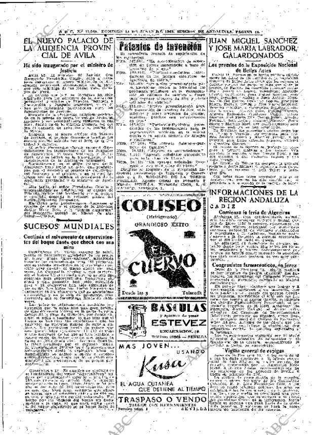 ABC SEVILLA 13-06-1948 página 12