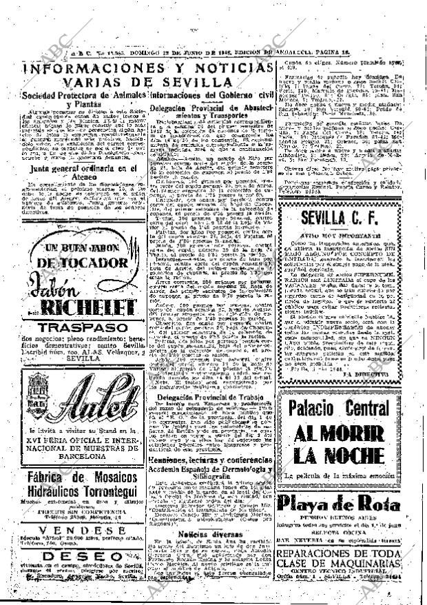 ABC SEVILLA 13-06-1948 página 13