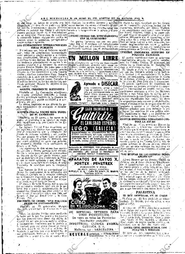 ABC MADRID 23-06-1948 página 8