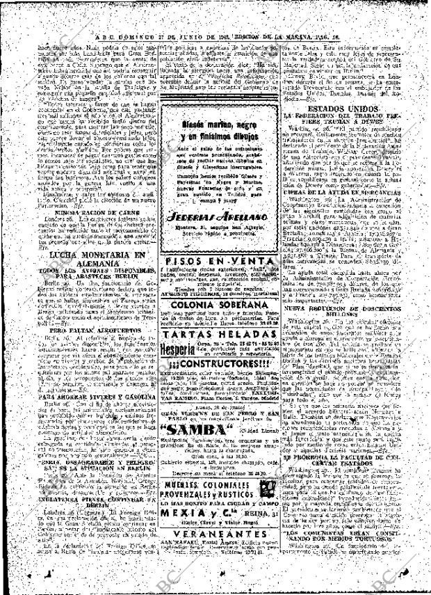 ABC MADRID 27-06-1948 página 16