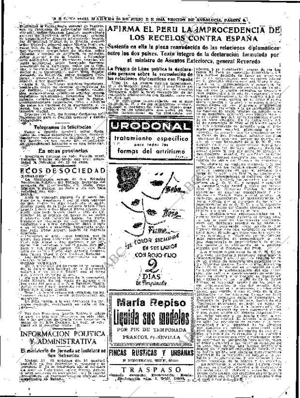 ABC SEVILLA 20-07-1948 página 4