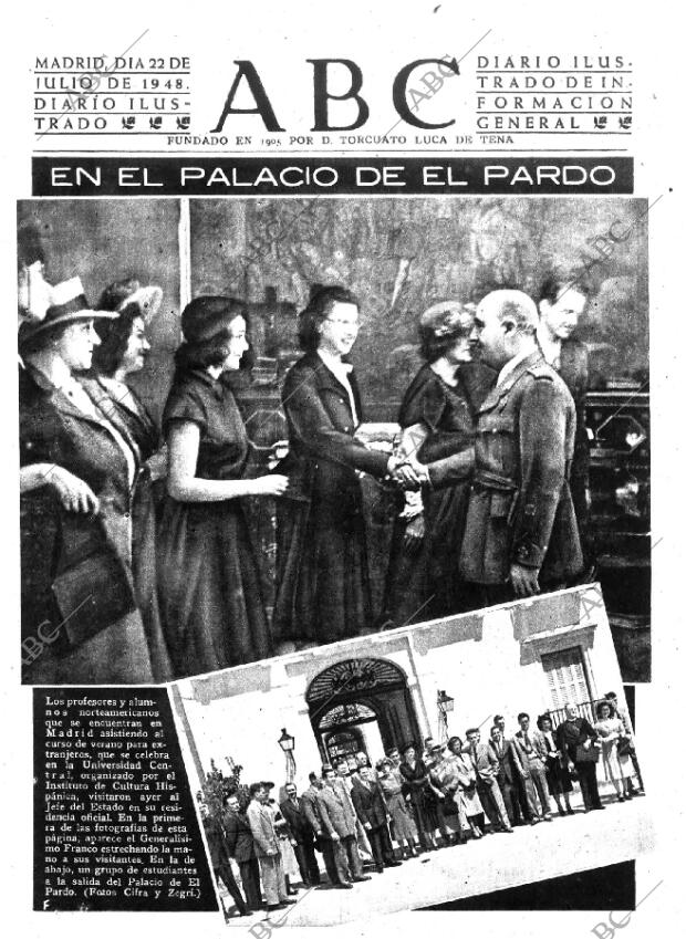 ABC MADRID 22-07-1948 página 1