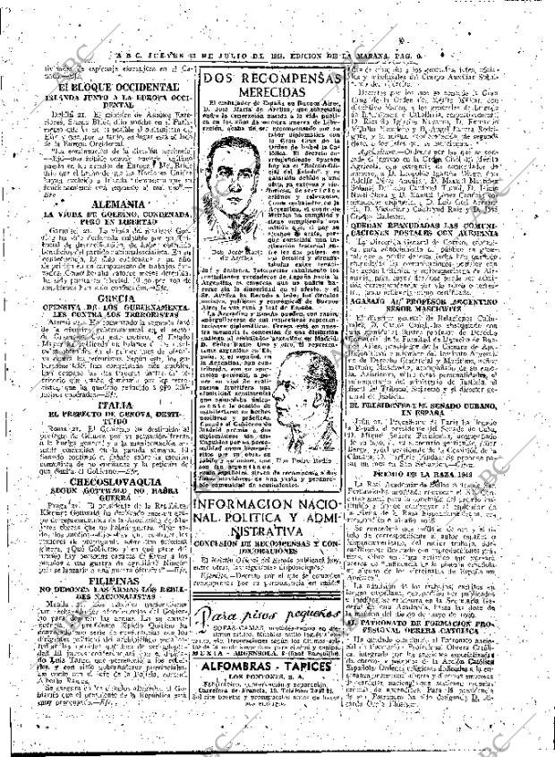 ABC MADRID 22-07-1948 página 9