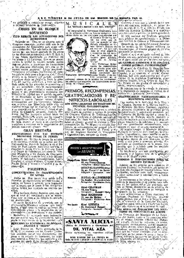 ABC MADRID 23-07-1948 página 11