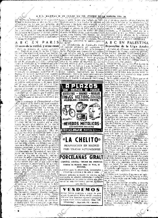 ABC MADRID 27-07-1948 página 16