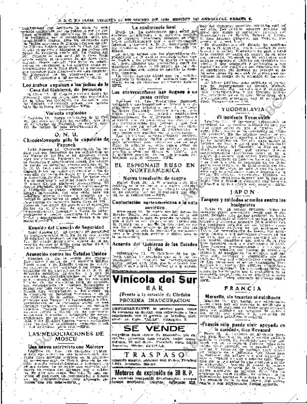 ABC SEVILLA 20-08-1948 página 6