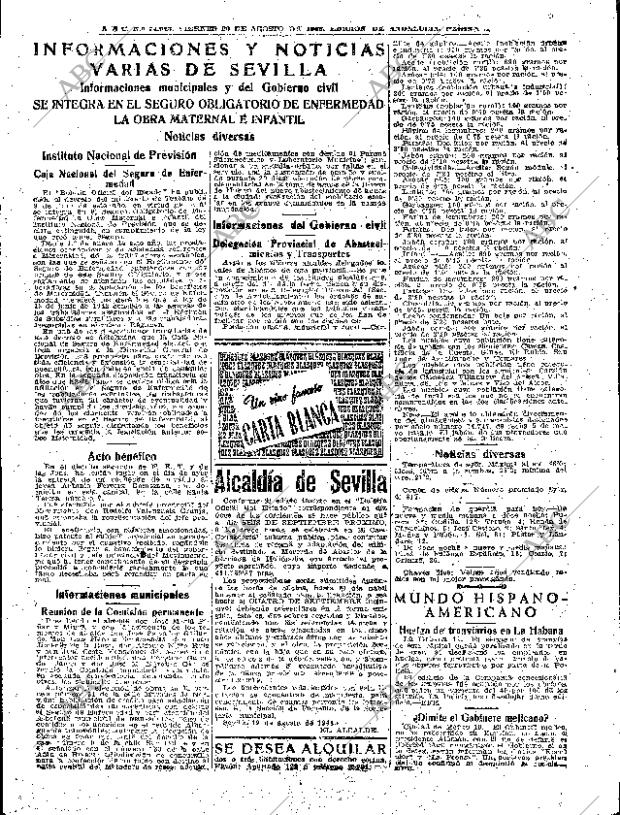 ABC SEVILLA 20-08-1948 página 9