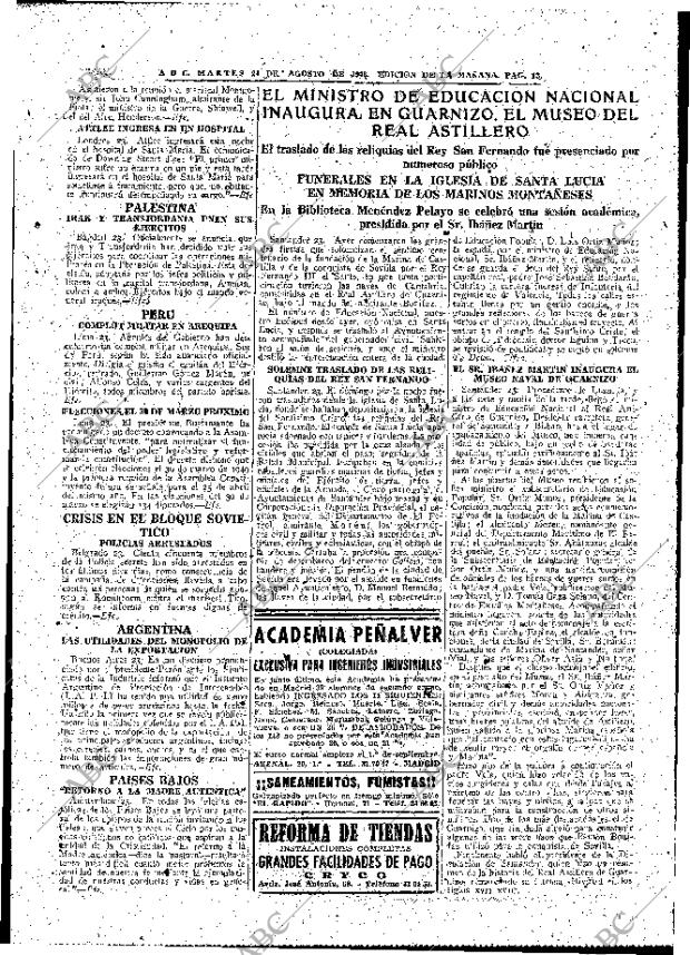 ABC MADRID 24-08-1948 página 13