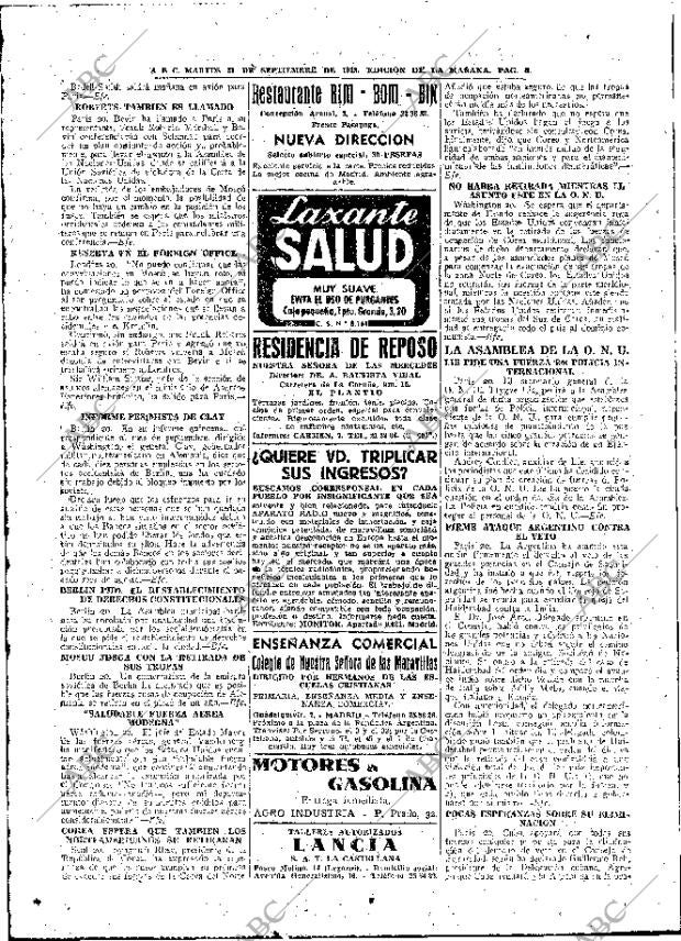 ABC MADRID 21-09-1948 página 8