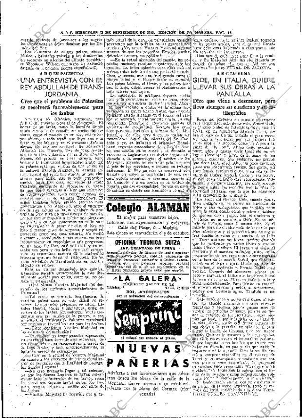 ABC MADRID 22-09-1948 página 14