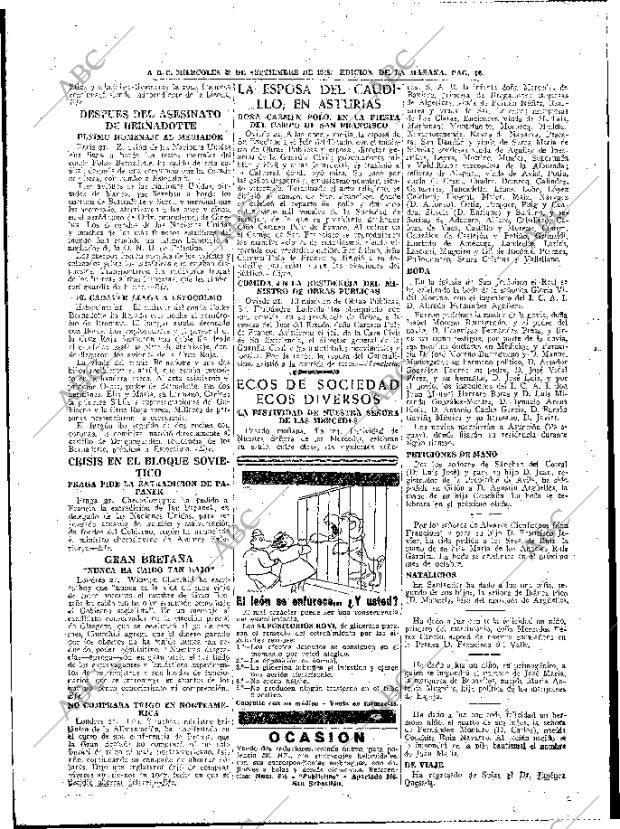 ABC MADRID 22-09-1948 página 16