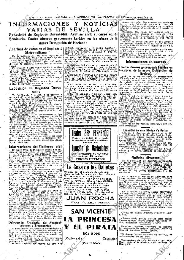 ABC SEVILLA 03-10-1948 página 13