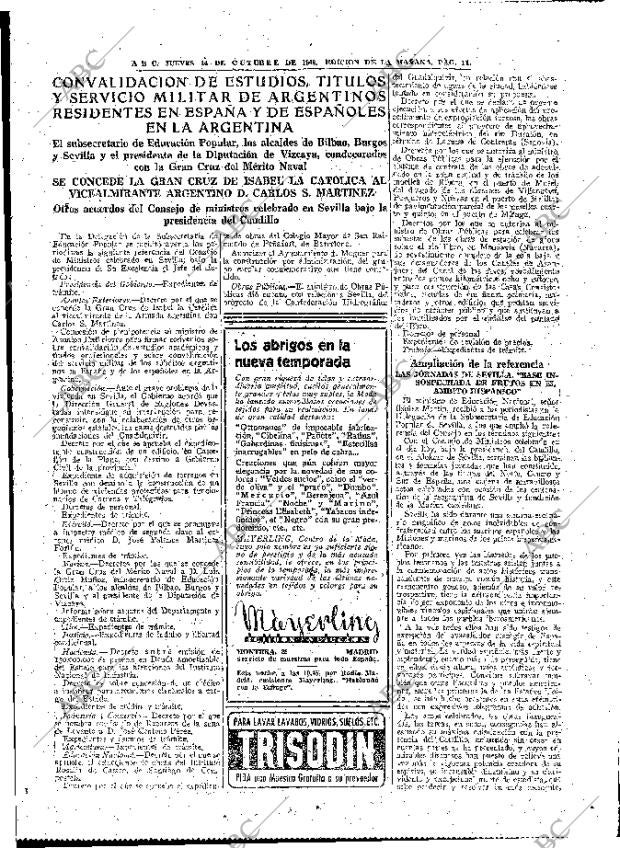 ABC MADRID 14-10-1948 página 11