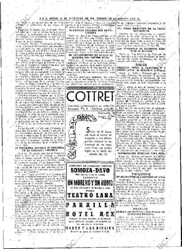 ABC MADRID 14-10-1948 página 14