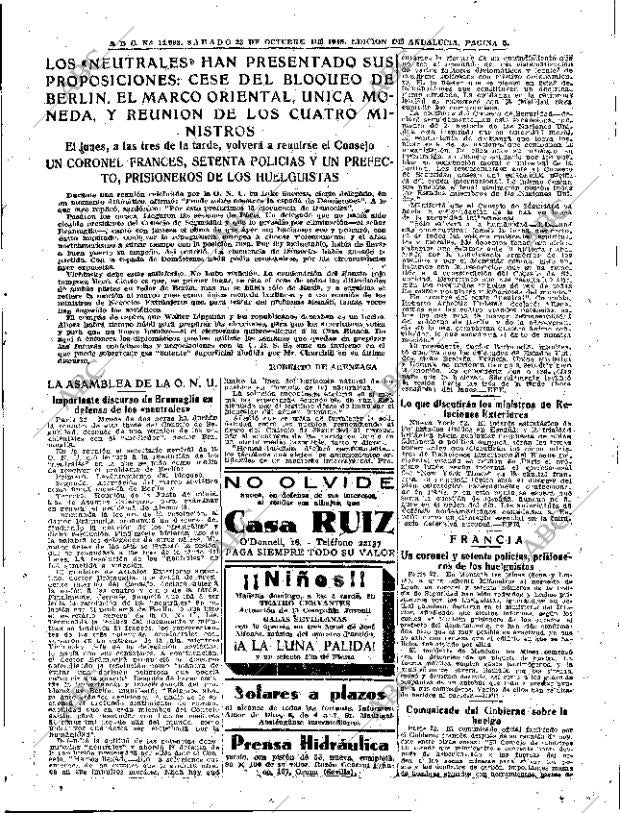 ABC SEVILLA 23-10-1948 página 5