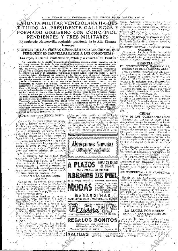 ABC MADRID 26-11-1948 página 9