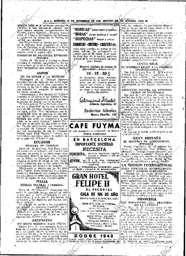 ABC MADRID 19-12-1948 página 20