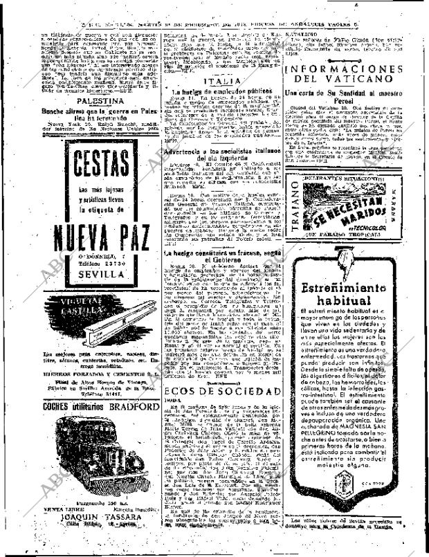 ABC SEVILLA 21-12-1948 página 6