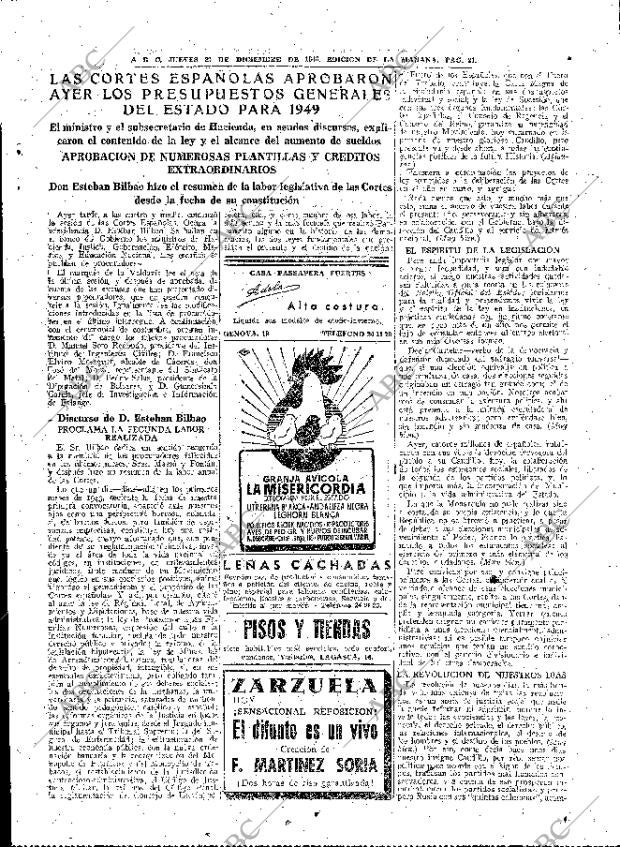 ABC MADRID 23-12-1948 página 21